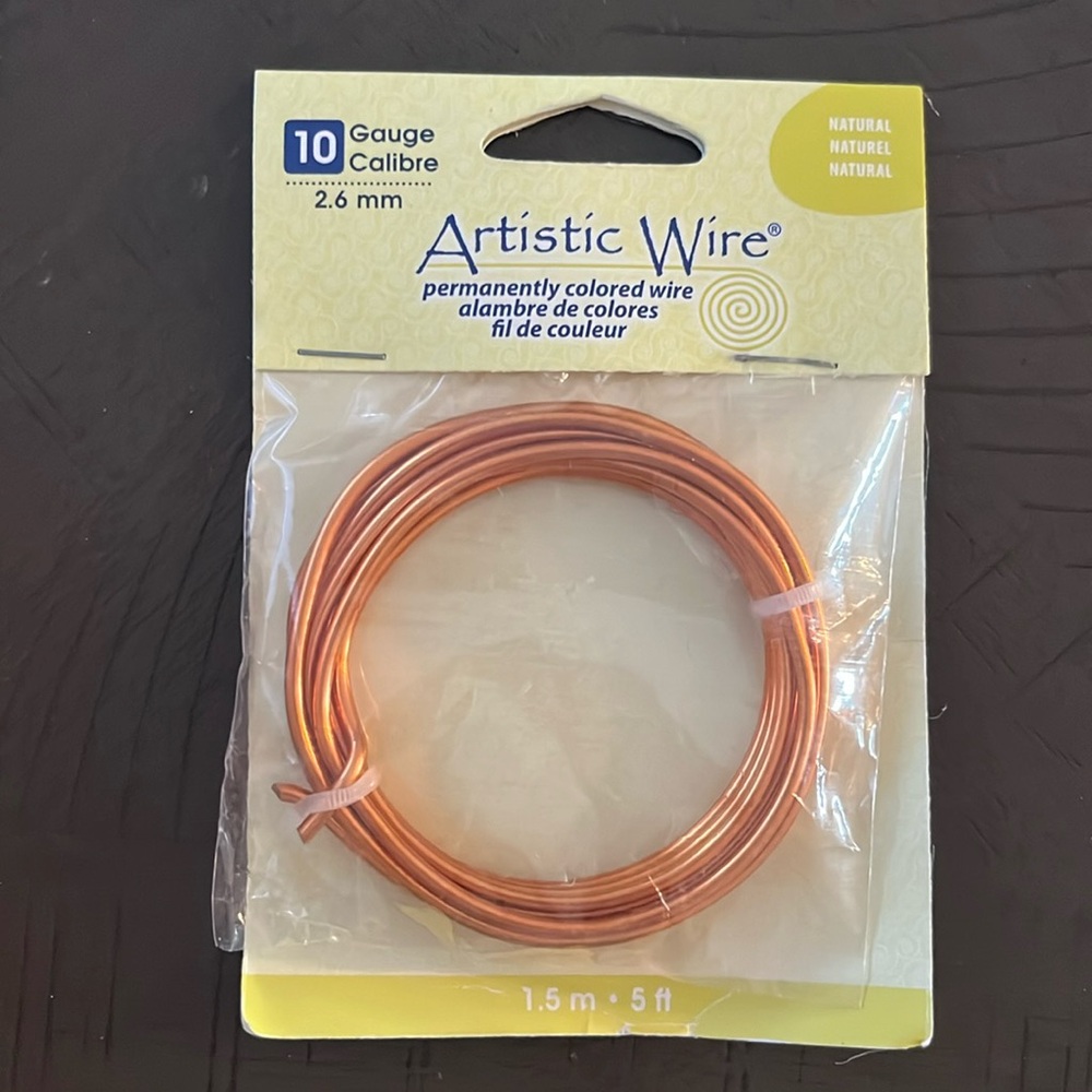 Beadalon (1-Pack) Artistic Wire 10 Gauge (2.6 mm) Diameter Bare Copper